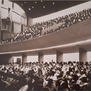 Early 1960s: At home. The Music Academy came into its own new hall in the present premises.